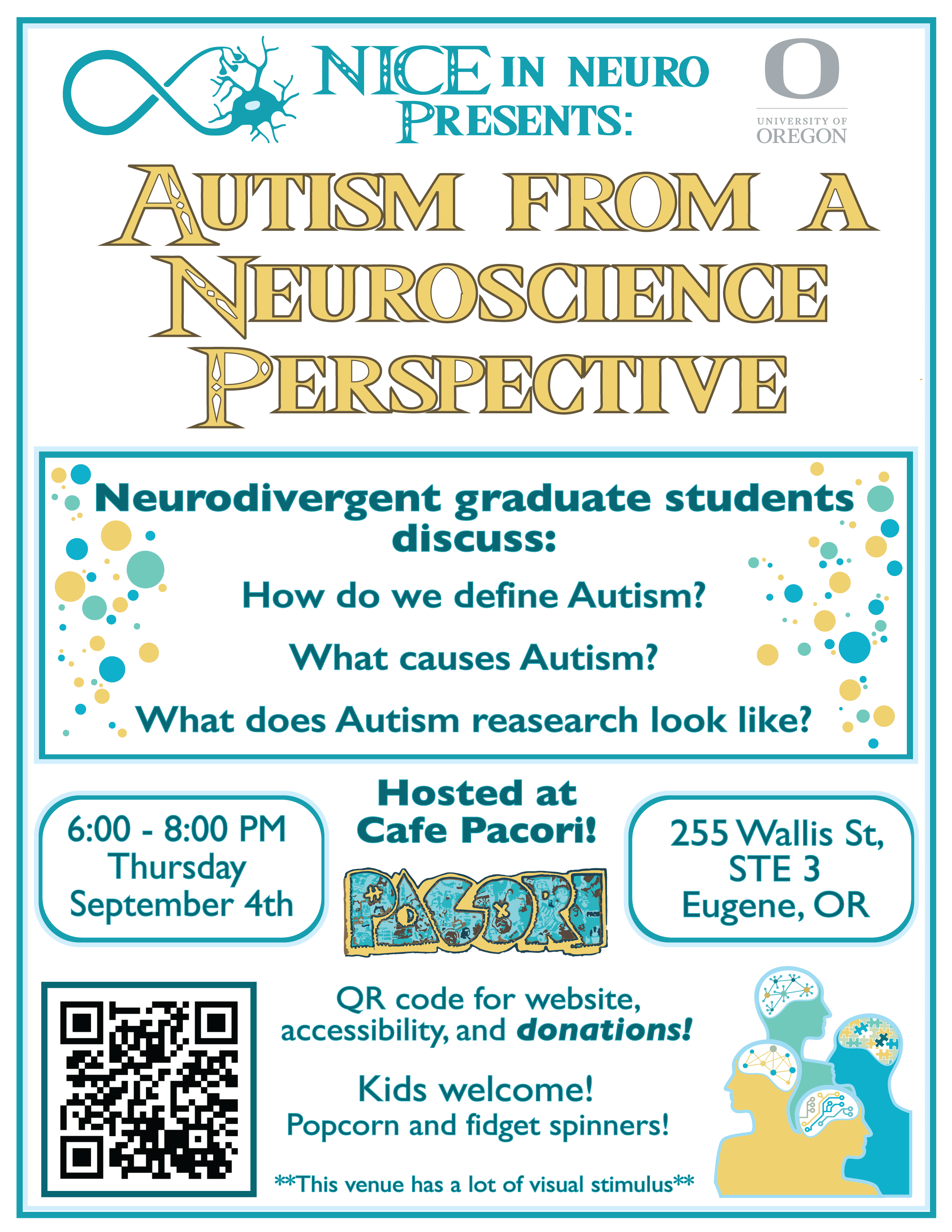 Autism from a Neuroscience Perspective Event Flyer